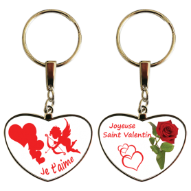 Porte clé spécial Saint Valentin couleur rouge