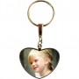 Porte clés coeur personnalisable exemple: fillette