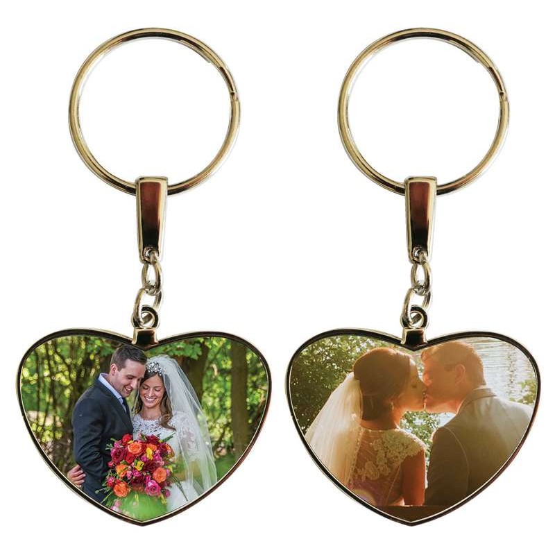 Porte clés coeur personnalisable exemple: mariage