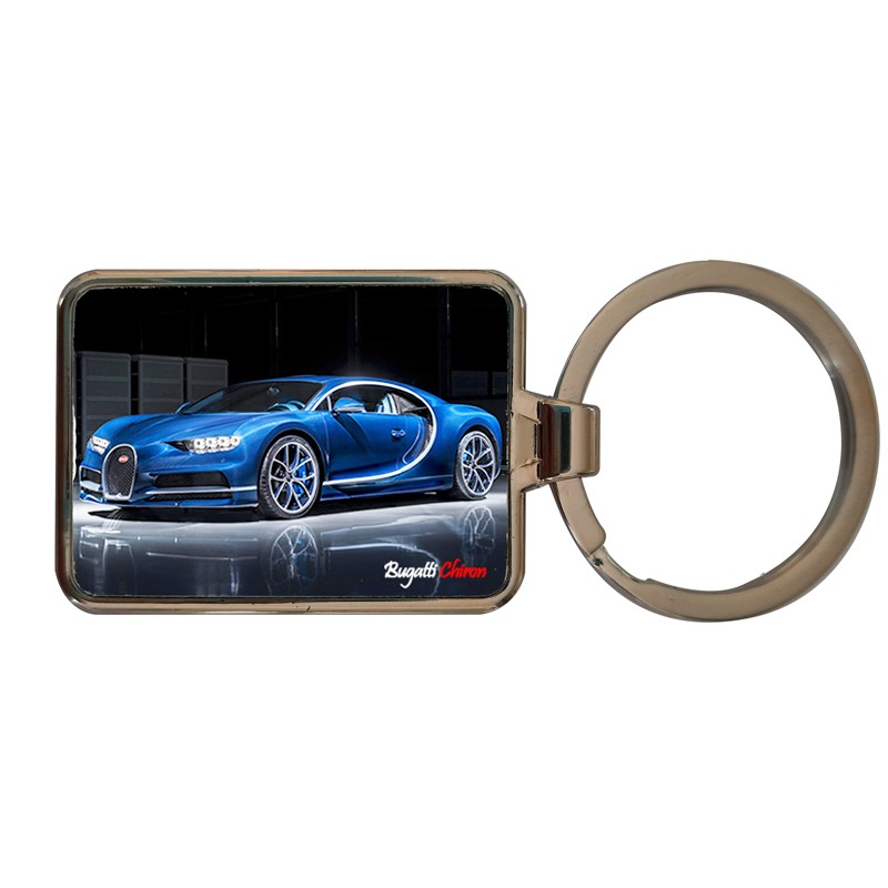 Porte clé simple face grand modèle Bugatti Chiron